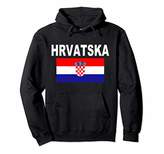 Thumbnail for your product : Croatia Flag Pullover Hoodie Croatian Hrvatska Flags Gift