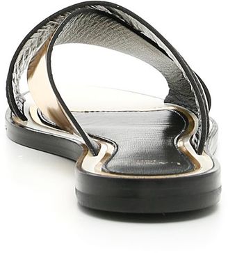 Lanvin Mirror Cross Sandals
