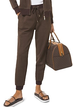 Michael kors logo print cotton terry joggers Clearance