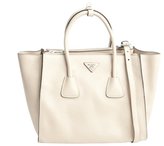 Thumbnail for your product : Prada quartz grained leather twin pocket tote bag