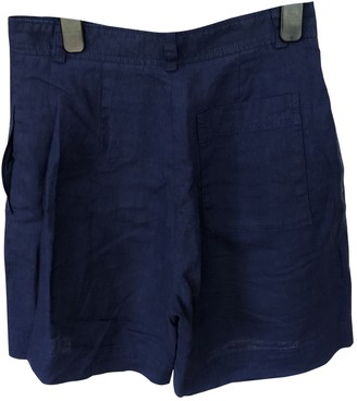 LK Bennett Blue Cloth Shorts for Women