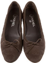 Thumbnail for your product : Chanel Quilted Cap-Toe Flats
