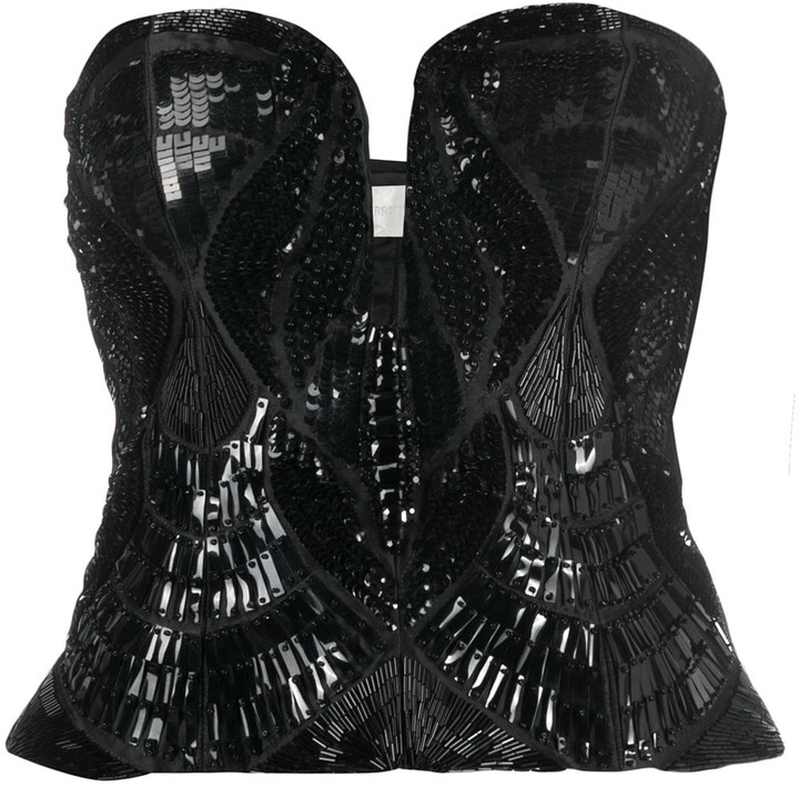embellished corset top