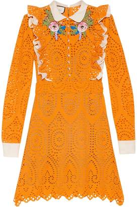 Gucci Broderie Anglaise cotton dress