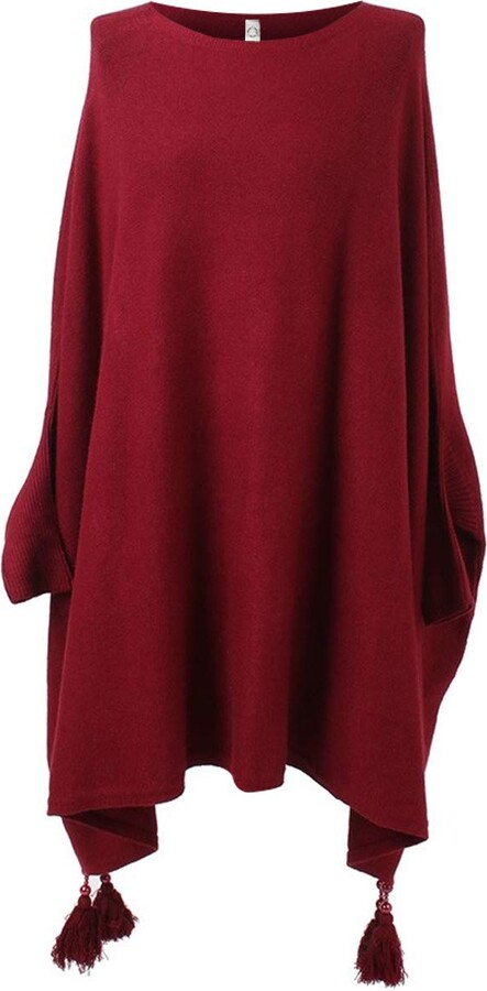 cape jumper with sleeves