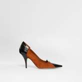 Thumbnail for your product : Burberry Brogue Detail Two-tone Suede and Leather Pumps