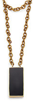 Thumbnail for your product : Aesa Solange Black Onyx Long Pendant Necklace