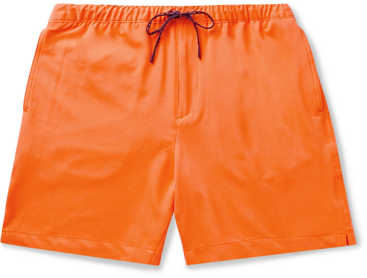 orange polo shorts