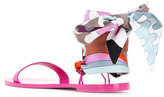 Thumbnail for your product : Emilio Pucci printed ankle sandals