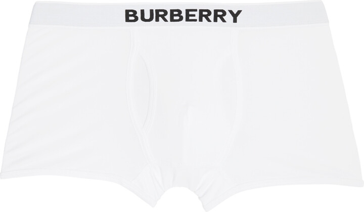 Burberry Logo Detail Stretch Cotton Boxer Shorts - ShopStyle