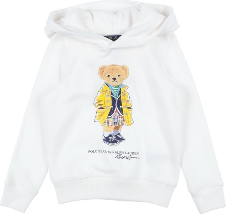 Polo Ralph Lauren Polo Bear Fleece Hoodie Sweatshirt White - ShopStyle