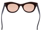 Thumbnail for your product : Italia Independent Studded Velvet Sunglasses