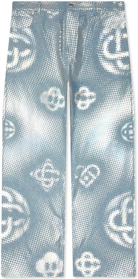 Casablanca Pearlescent Monogram Baggy Jeans