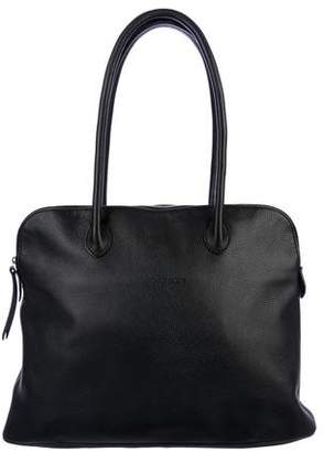 Longchamp Grained Leather Shoulder Bag