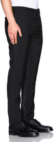 Thumbnail for your product : Lanvin Contrast Band Wool Mohair Trousers