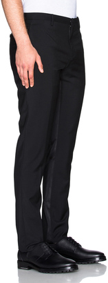 Lanvin Contrast Band Wool Mohair Trousers