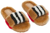Thumbnail for your product : Burberry Children Icon Stripe motif slides