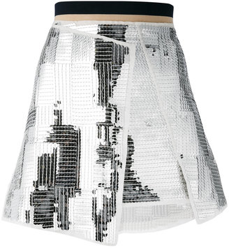 Aviu sequins embellished skirt - women - Cotton/Polyamide/Polyester/Spandex/Elastane - 40