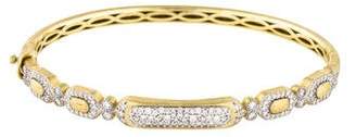 Jude Frances 18K Diamond Moroccan Long Pavé Bracelet