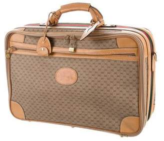Gucci Vintage GG Canvas Suitcase