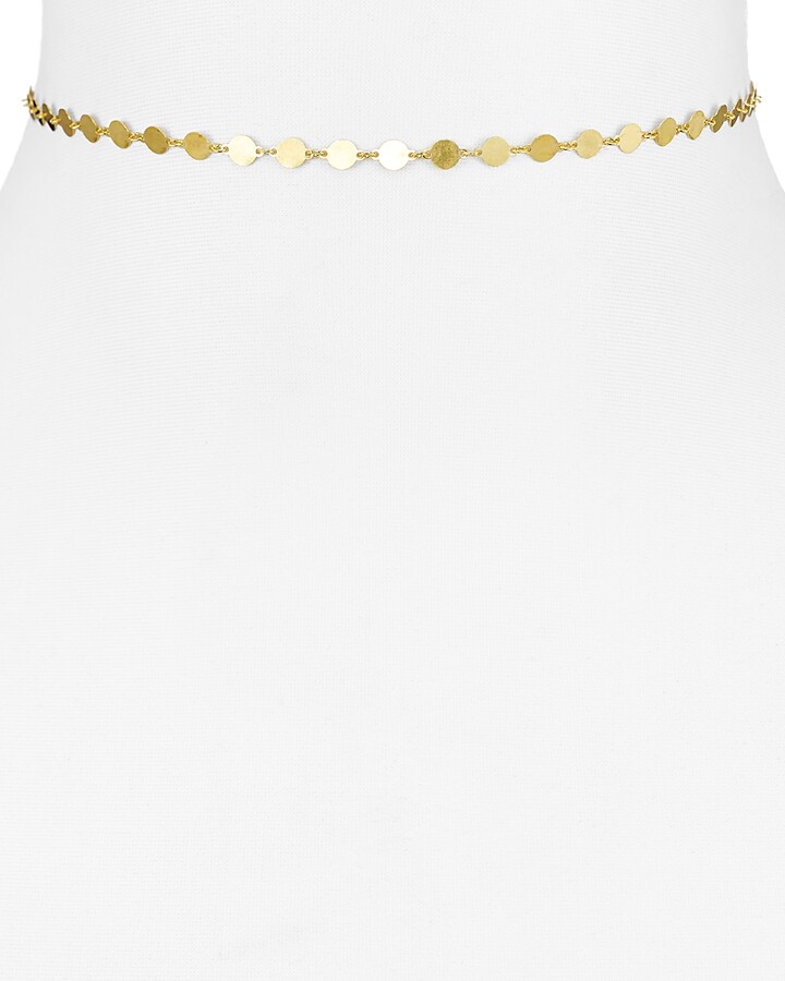 Argentovivo 18K Gold-Plated Sterling Silver Disc Choker Necklace, 12