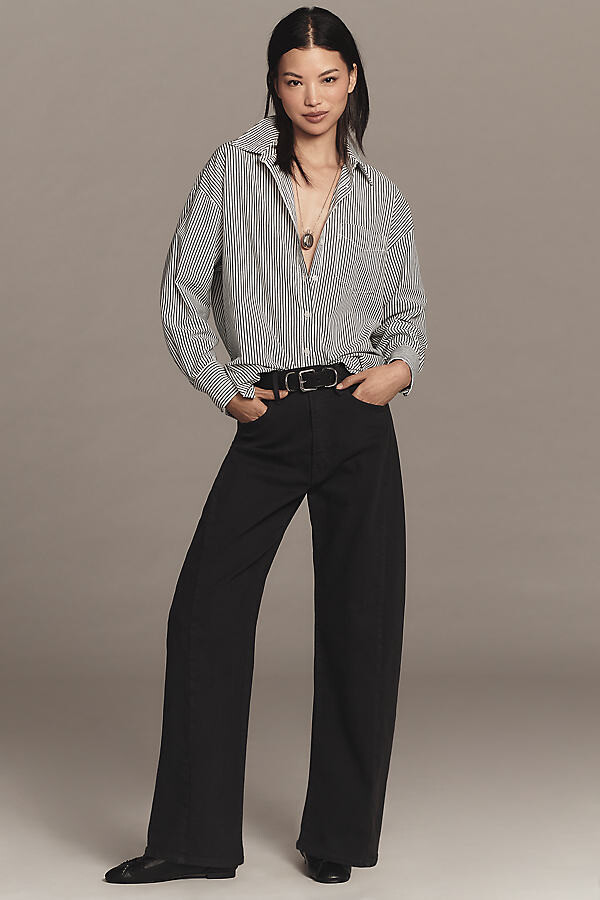 Mother The Half Pipe Flood High-Rise Barrel Jeans