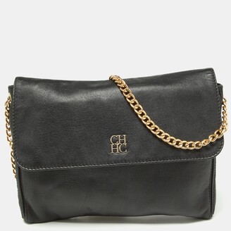 CH Carolina Herrera Leather Shoulder Bag - Neutrals Shoulder Bags, Handbags  - WC332529