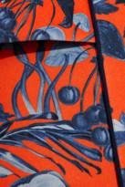 Thumbnail for your product : Matthew Williamson Printed stretch-scuba jersey peplum mini dress