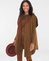 Thumbnail for your product : Two-Toned Reversible Faux-Suede Ruana