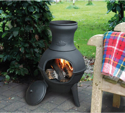 Millwood Pines Houk Cast Iron Wood Burning Chiminea - Thumbnail 5