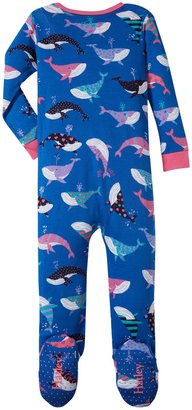 Hatley Fun Whales Footed Coveralls (Baby) - Blue - 3-6 Months