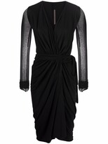 Thumbnail for your product : Rick Owens Lilies Draped-Front Midi Dress