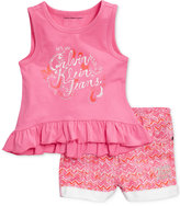 Thumbnail for your product : Calvin Klein Baby Girls' 2-Piece Tank & Shorts Set