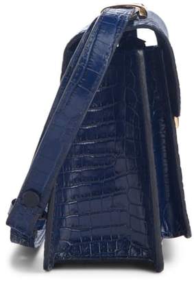 Dries Van Noten Croc Embossed Leather Crossbody Bag