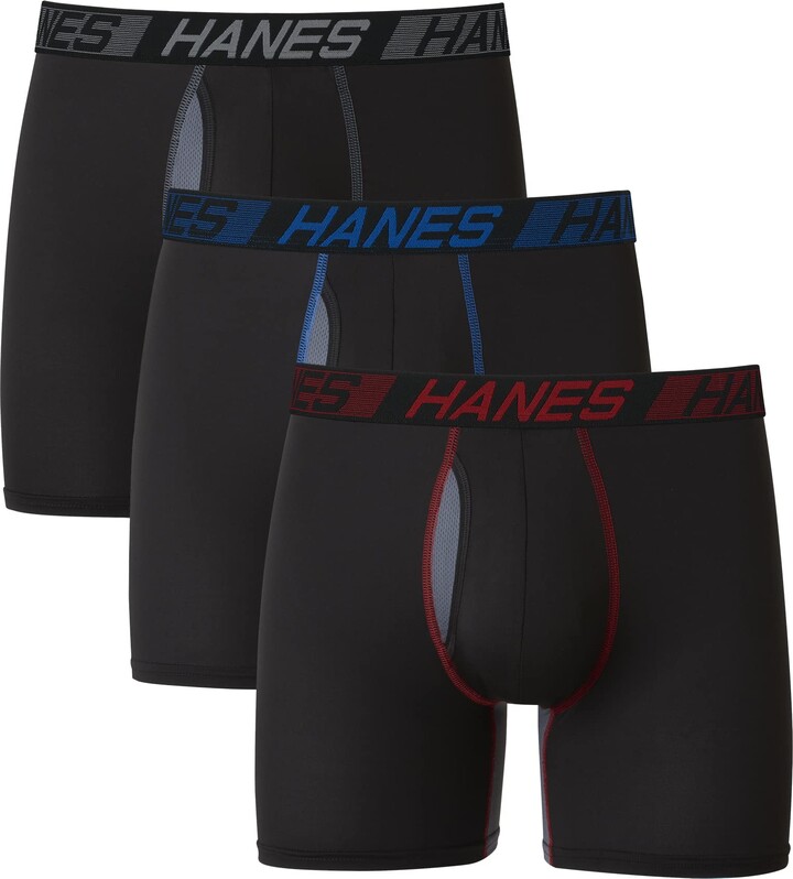 Hanes Men's Total Support Pouch Boxer Briefs Pack - ShopStyle