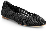 Thumbnail for your product : Chloé Leather Scalloped Ballet Flats