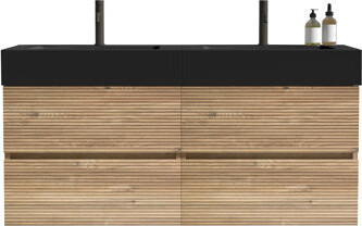 NFusion Doreli Mid-Century Modern Wall-Mounted Vanity with Sustainable Materials and Silent Soft-Closing Drawers