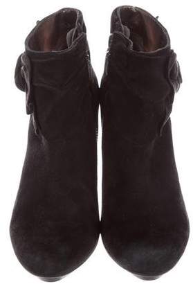 DKNY Suede Bow-Accented Booties