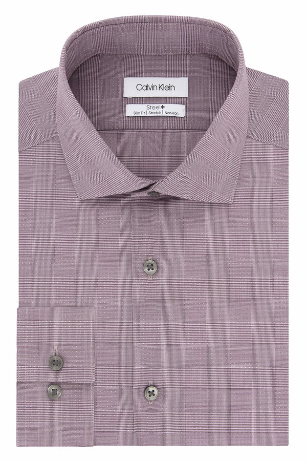 calvin klein red dress shirt