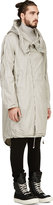 Thumbnail for your product : Nude:mm Grey Zipped Military Coat