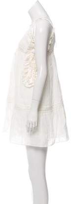 Chloé Sleeveless Linen Mini Dress