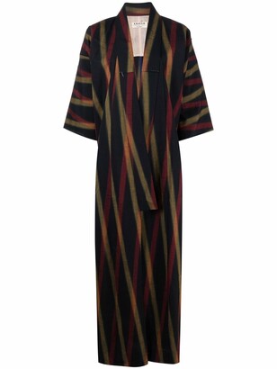 A.N.G.E.L.O. Vintage Cult 1970s Stripe-Pattern Kimono