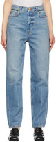 Thumbnail for your product : B Sides Blue Claude High Taper Jeans
