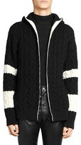 Thumbnail for your product : Saint Laurent Baja Wool Cable Knit Open Front Cardigan