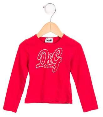 Dolce & Gabbana Girls' Embellished Embroidered Top