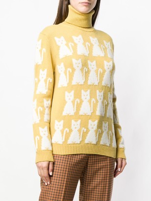 MONCLER GRENOBLE Kitten-Intarsia Sweater