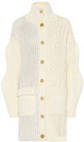 Thumbnail for your product : Chloé Cable-knit wool-blend cardigan