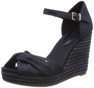Tommy Hilfiger Women's Iconic Elena Metallic Canvas Platform Sandals -  ShopStyle