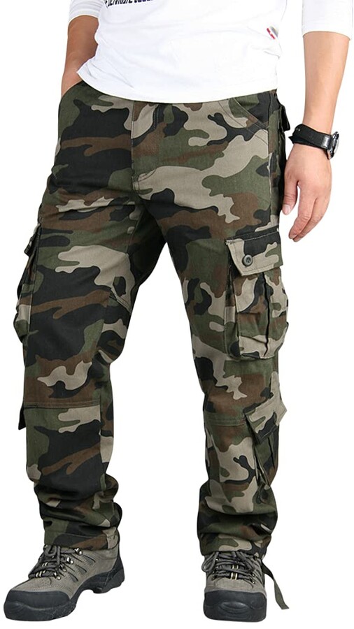 OEAK OEAK Men's Combat Cargo Trousers Camouflage Army Military Tactical ...