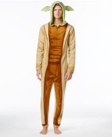 Thumbnail for your product : Briefly Stated Star Wars Men's Yoda Hooded One-Piece Pajamas from